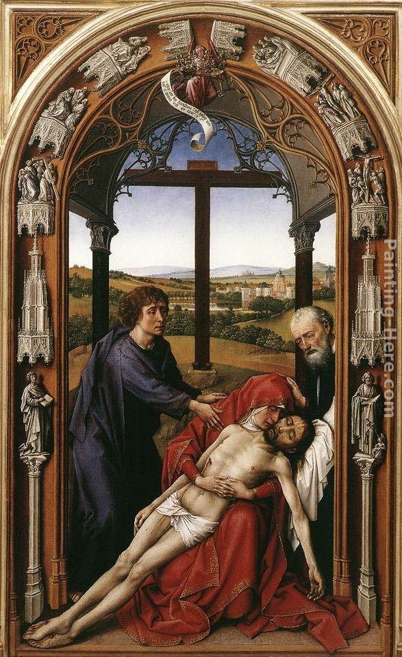 Rogier van der Weyden Miraflores Altarpiece central panel
